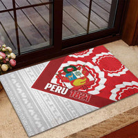 Peru 1821 Proud Rubber Doormat National Day Peruvian Pattern