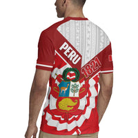 Peru 1821 Proud Rugby Jersey National Day Peruvian Pattern