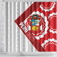 Peru 1821 Proud Shower Curtain National Day Peruvian Pattern