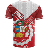 Peru 1821 Proud T Shirt National Day Peruvian Pattern