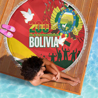 Bolivia Independence Day Beach Blanket 200 Anos Dia de la Independencia