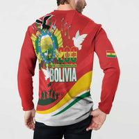 Bolivia Independence Day Button Sweatshirt 200 Anos Dia de la Independencia