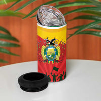 Bolivia Independence Day 4 in 1 Can Cooler Tumbler 200 Anos Dia de la Independencia