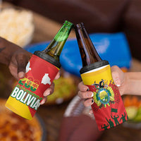 Bolivia Independence Day 4 in 1 Can Cooler Tumbler 200 Anos Dia de la Independencia