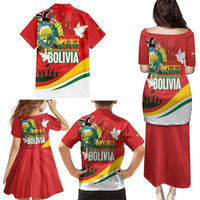Bolivia Independence Day Family Matching Puletasi and Hawaiian Shirt 200 Anos Dia de la Independencia