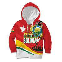 Bolivia Independence Day Kid Hoodie 200 Anos Dia de la Independencia