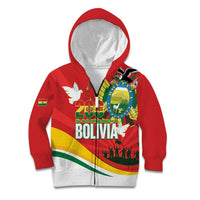 Bolivia Independence Day Kid Hoodie 200 Anos Dia de la Independencia
