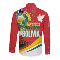 Bolivia Independence Day Long Sleeve Button Shirt 200 Anos Dia de la Independencia