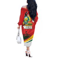 Bolivia Independence Day Off The Shoulder Long Sleeve Dress 200 Anos Dia de la Independencia