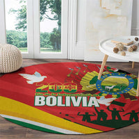 Bolivia Independence Day Round Carpet 200 Anos Dia de la Independencia