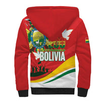 Bolivia Independence Day Sherpa Hoodie 200 Anos Dia de la Independencia
