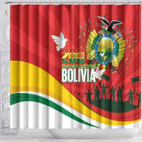 Bolivia Independence Day Shower Curtain 200 Anos Dia de la Independencia