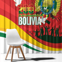 Bolivia Independence Day Window Curtain 200 Anos Dia de la Independencia