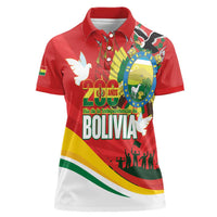 Bolivia Independence Day Women Polo Shirt 200 Anos Dia de la Independencia