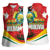 Bolivia Independence Day Women Sleeveless Polo Shirt 200 Anos Dia de la Independencia