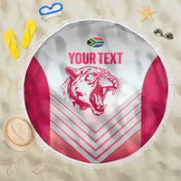 South Africa Rugby Custom Beach Blanket Come On Puma African Pattern