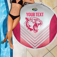 South Africa Rugby Custom Beach Blanket Come On Puma African Pattern