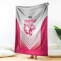 South Africa Rugby Custom Blanket Come On Puma African Pattern