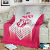 South Africa Rugby Custom Blanket Come On Puma African Pattern