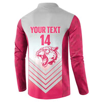 South Africa Rugby Custom Button Sweatshirt Come On Puma African Pattern