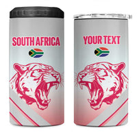 South Africa Rugby Custom 4 in 1 Can Cooler Tumbler Come On Puma African Pattern