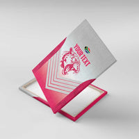 South Africa Rugby Custom Canvas Wall Art Come On Puma African Pattern