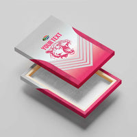 South Africa Rugby Custom Canvas Wall Art Come On Puma African Pattern