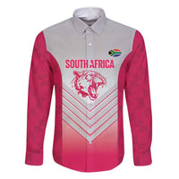 South Africa Rugby Custom Family Matching Off Shoulder Maxi Dress and Hawaiian Shirt Come On Puma African Pattern