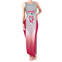 South Africa Rugby Custom Family Matching Tank Maxi Dress and Hawaiian Shirt Come On Puma African Pattern