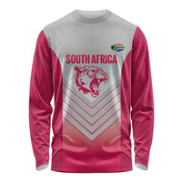 South Africa Rugby Custom Long Sleeve Shirt Come On Puma African Pattern