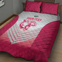 South Africa Rugby Custom Quilt Bed Set Come On Puma African Pattern