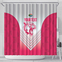 South Africa Rugby Custom Shower Curtain Come On Puma African Pattern