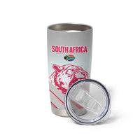 South Africa Rugby Custom Tumbler Cup Come On Puma African Pattern