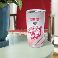 South Africa Rugby Custom Tumbler Cup Come On Puma African Pattern