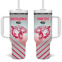 South Africa Rugby Custom Tumbler With Handle Come On Puma African Pattern
