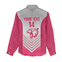 South Africa Rugby Custom Women Casual Shirt Come On Puma African Pattern