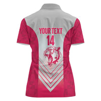 South Africa Rugby Custom Women Polo Shirt Come On Puma African Pattern