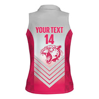 South Africa Rugby Custom Women Sleeveless Polo Shirt Come On Puma African Pattern