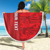 Custom Jersey Cricket Beach Blanket Go Jer Lions - Wonder Print Shop