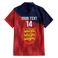 Custom Jersey Cricket Family Matching Off The Shoulder Long Sleeve Dress and Hawaiian Shirt Go Jer Lions - Wonder Print Shop