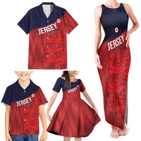 Custom Jersey Cricket Family Matching Tank Maxi Dress and Hawaiian Shirt Go Jer Lions - Wonder Print Shop