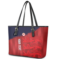 Custom Jersey Cricket Leather Tote Bag Go Jer Lions - Wonder Print Shop