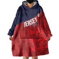 Custom Jersey Cricket Wearable Blanket Hoodie Go Jer Lions - Wonder Print Shop