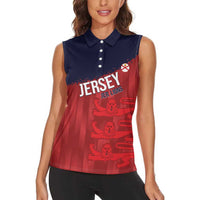 Custom Jersey Cricket Women Sleeveless Polo Shirt Go Jer Lions - Wonder Print Shop