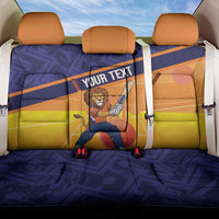 Custom Netherlands Cricket Back Car Seat Cover Go Flying Dutchmen Lion Mascot - Wonder Print Shop