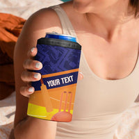 Custom Netherlands Cricket 4 in 1 Can Cooler Tumbler Go Flying Dutchmen Lion Mascot - Wonder Print Shop