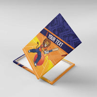 Custom Netherlands Cricket Canvas Wall Art Go Flying Dutchmen Lion Mascot - Wonder Print Shop