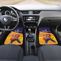Custom Netherlands Cricket Car Mats Go Flying Dutchmen Lion Mascot - Wonder Print Shop