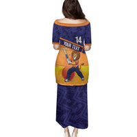 Custom Netherlands Cricket Family Matching Puletasi and Hawaiian Shirt Go Flying Dutchmen Lion Mascot - Wonder Print Shop