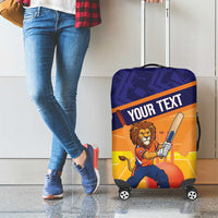 Custom Netherlands Cricket Luggage Cover Go Flying Dutchmen Lion Mascot - Wonder Print Shop